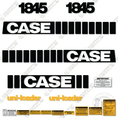 Fits Case 1845 Decal Kit Skid Steer 1