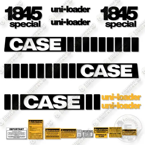 Case 1845 Uni-Loader Special Decal Kit Skid Steer Loader 1