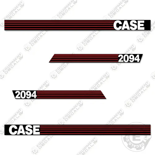 Fits Case 2094 Decal Kit Tractor (Red-Stripe Style) 1