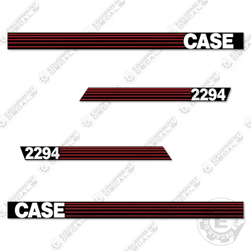 Fits Case 2294 Decal Kit Tractor (Red-Stripe Style) 1