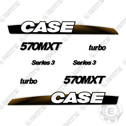 Fits Case 570Mxt Series 3 Decal Kit Backhoe - Style 2 1