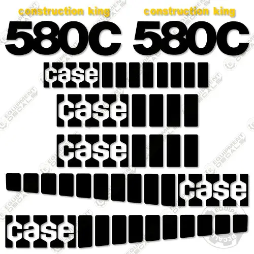 Fits Case 580C Decal Kit Backhoe 1