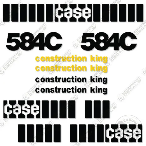 Fits Case 584C Style 2 Decal Kit Forklift 1