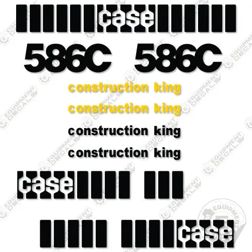 Fits Case 586C Decal Kit Forklift 1