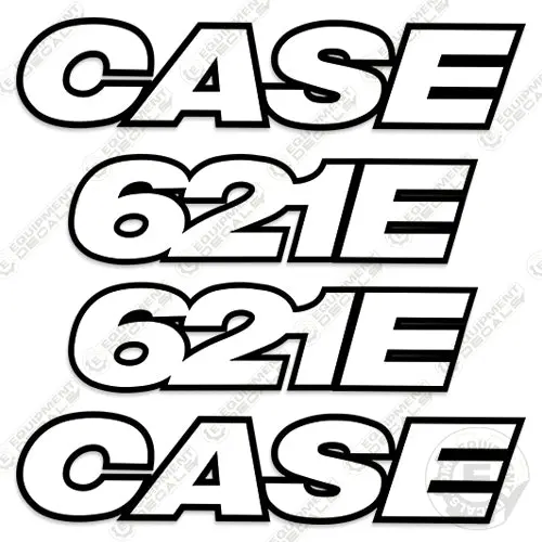 Fits Case 621E Decal Kit Wheel Loader - 3M Reflective! 1