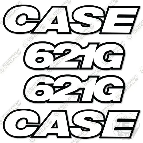 Fits Case 621G Decal Kit Wheel Loader - 3M Reflective! 1