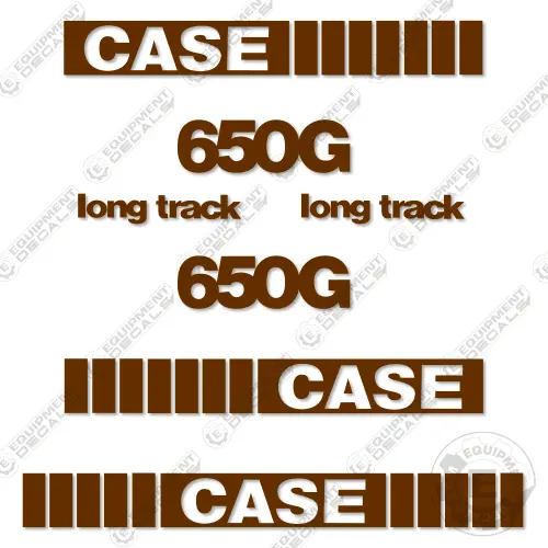 Fits Case 650G Decal Kit Dozer - Older Style 1