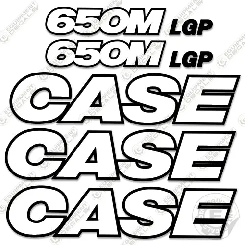 Fits Case 650M Lgp Decal Kit Dozer - 3M Reflective! 1