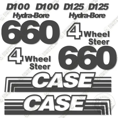 Fits Case 660 Decal Kit Trencher 1