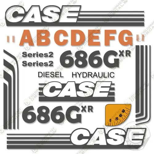Fits Case 686G Xr Decal Kit Series 2 Telehandler Forklift 1