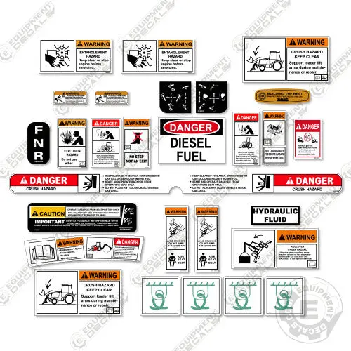 Fits Case Backhoe Decal Kit 1