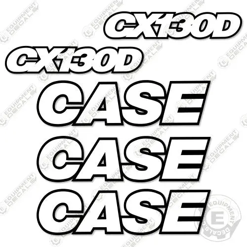 Fits Case Cx130d Decal Kit Excavator - 3M Reflective! 1