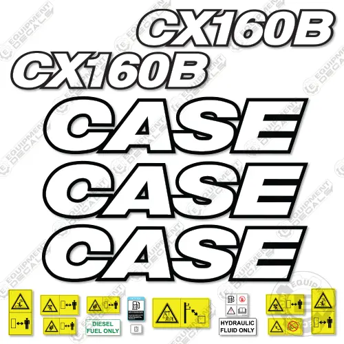 Fits Case Cx160b Decal Kit Excavator - 3M Reflective! 1