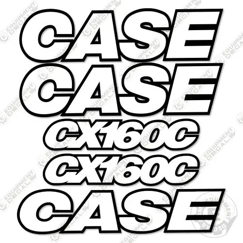 Fits Case Cx160c Decal Kit Excavator - 3M Reflective! 1