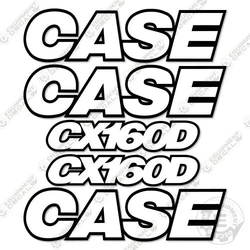Fits Case Cx160d Decal Kit Excavator - 3M Reflective! 1