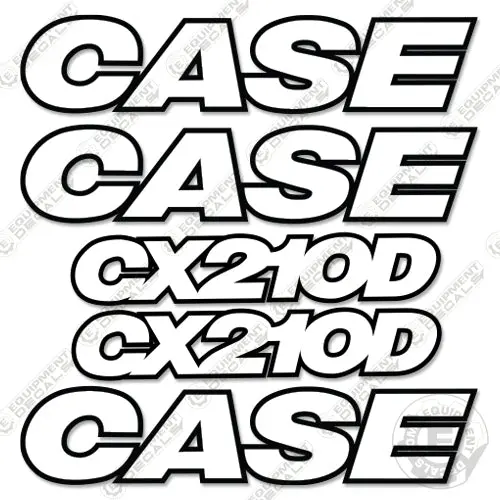 Fits Case Cx210d Decal Kit Excavator - 3M Reflective! 1