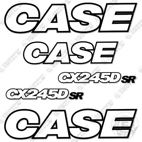 Fits Case Cx245dsr Decal Kit Excavator - 3M Reflective! 1