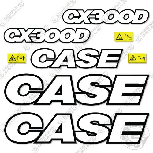 Fits Case Cx300d Decal Kit Excavator - 3M Reflective! 1