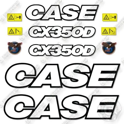 Fits Case Cx350d Decal Kit Crawler Excavator 1
