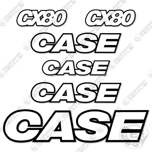 Fits Case Cx80 Decal Kit Excavator - Custom! 1