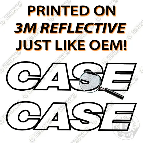 Fits Case Sr150 Decal Kit Skid Steer - 3M Reflective Vinyl! 2