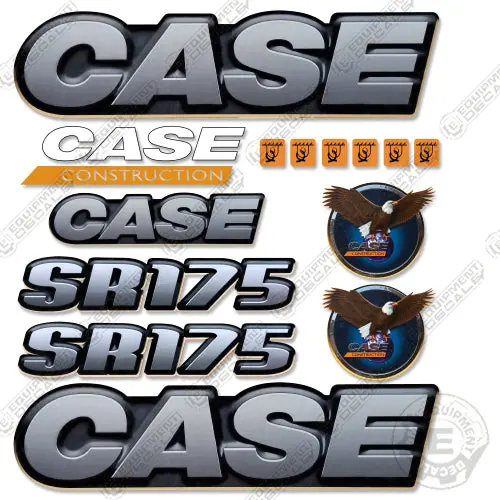 Fits Case Sr 175 Decal Kit Skid Steer Loader 1
