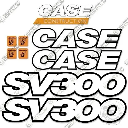 Fits Case Sv-300 Decal Kit Skid Steer Loader - 3M Reflective Vinyl! 1