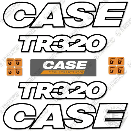 Case Tr320 Decal Kit Skid Steer Loader - 3M Reflective Vinyl! 1