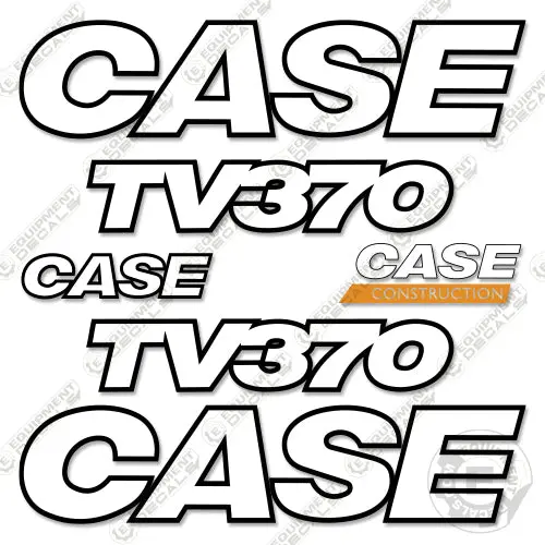 Fits Case Tv370 Decal Kit Skid Steer - 3M Reflective Vinyl! 1