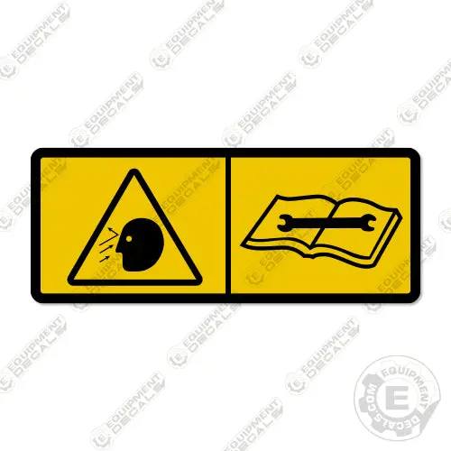 Fits Skid Steer Warning Decal 7168039B 1