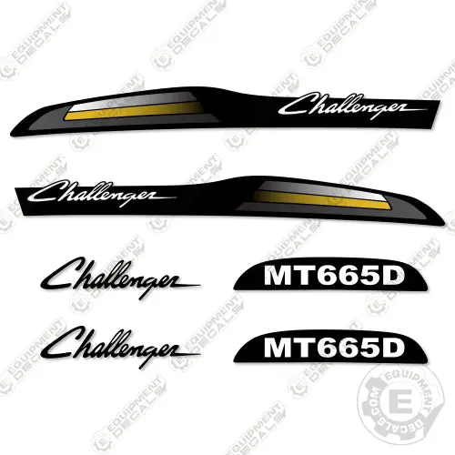 Fits Challenger Mt 665 D Tractor Decals 1