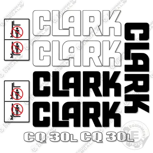 Fits Clark Cq 30L Forklift Decal Kit 1