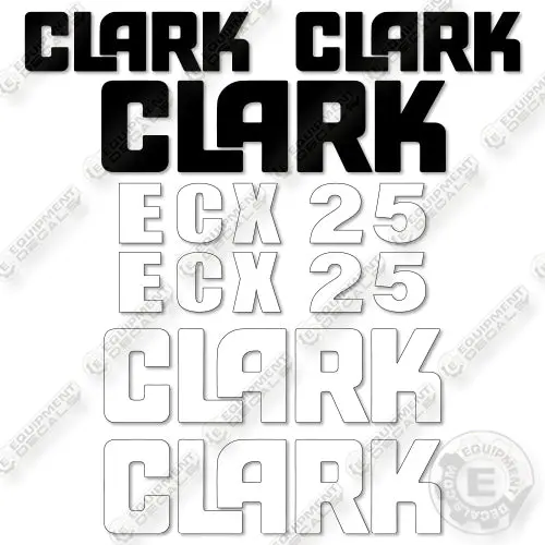 Fits Clark Ecx25 Decal Kit Forklift 1