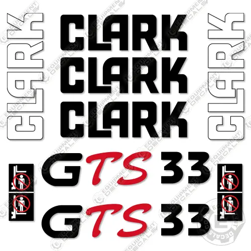 Fits Clark Gts33 Decal Kit Forklift 1
