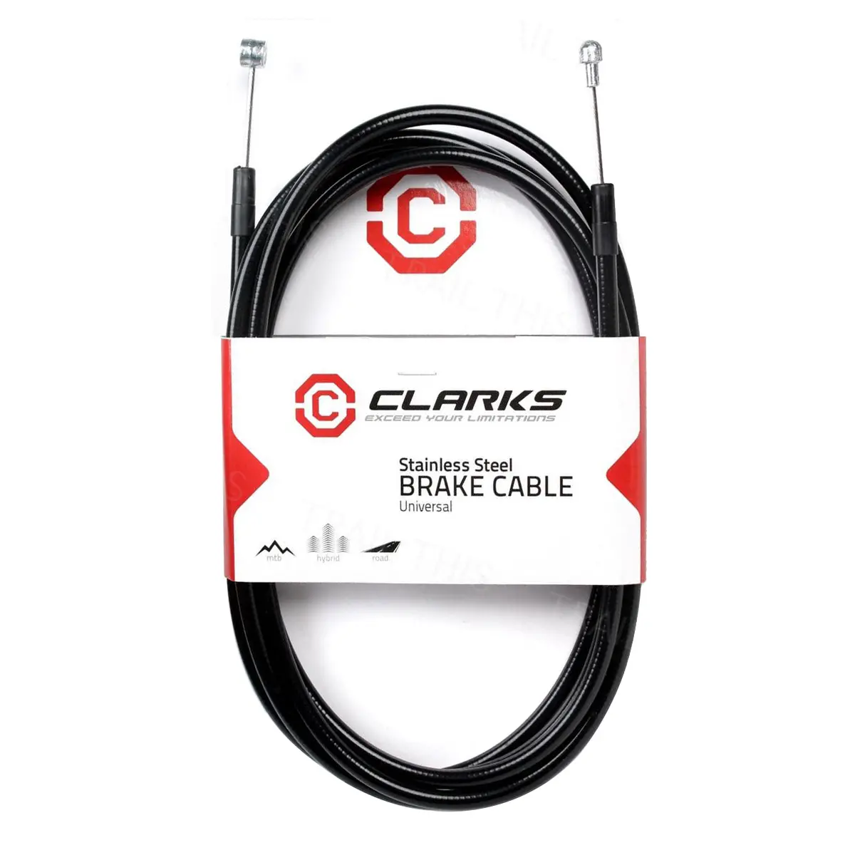 Brake Cable Set Clarks Stainless Steel Inner With Housing 5Mm Black 1