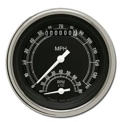 Classic Instruments Traditional Gauge Set – Analog Speedometer & Tach, Tr20Slf 1