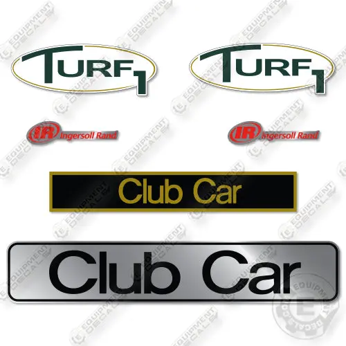 Ingersoll Rand Club Car Turf 1 Electric 2007 Decal Kit Golf Cart 1