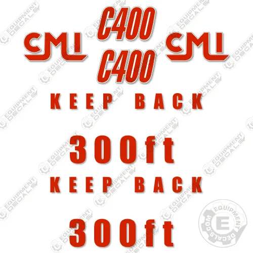 Fits Cmi C400 Mulcher Decal Kit 1