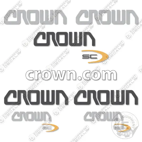 Fits Crown Sc6040-60 Decal Kit Forklift 1