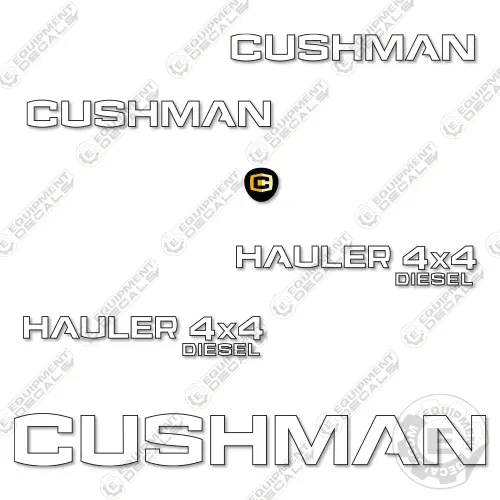 Fits Cushman Hauler 4X4 Decal Kit Utility Vehicle 1
