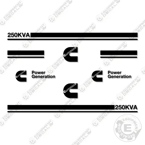 Fits Cummins 250Kva Decal Kit Generator - Dgfc-4478191 1