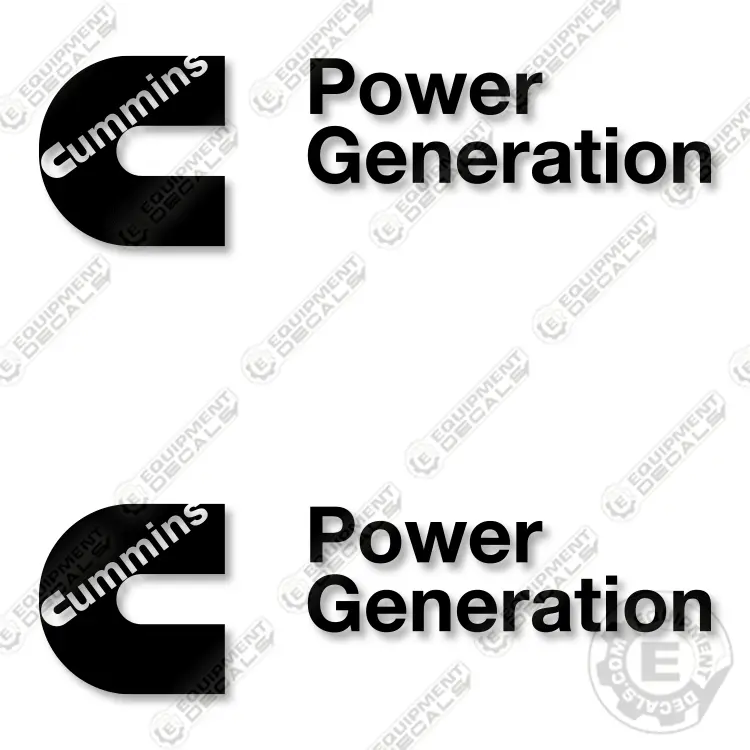 Fits Cummins Power Generation Logo Decal Kit 1