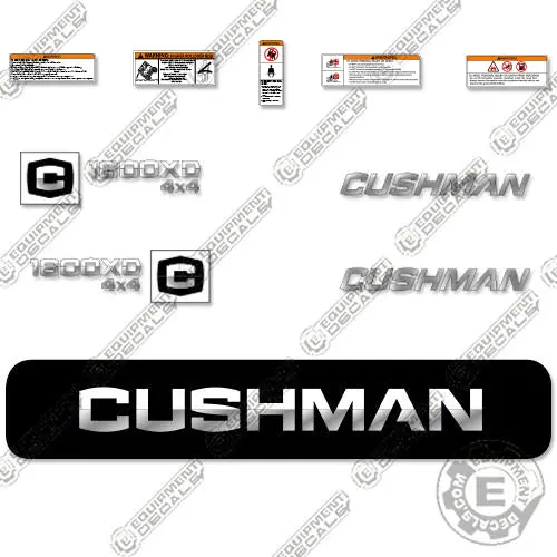 Fits Cushman 1600 Xd Decal Kit Utility Vehicle 1