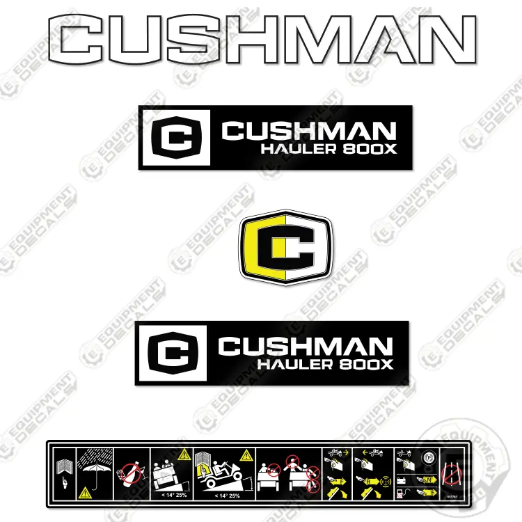 Fits Cushman Hauler 800X Decal Kit Utility Vehicle 1