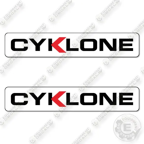 Fits Cyklone Logo Decal Kit Street Vacuum Truck 1
