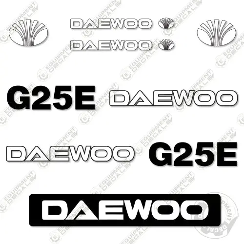 Fits Daewoo G25e Decal Kit Forklift 1