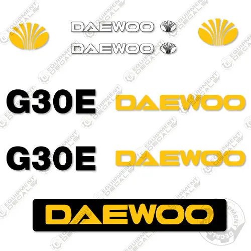 Fits Daewoo G30e Forklift Decal Kit 1