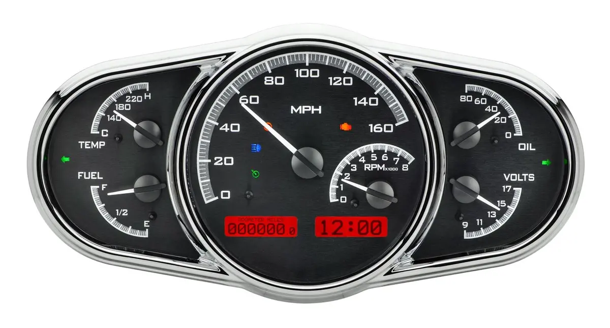 Dakota Digital Vhx-1016-K-R Full-Digital Gauge Cluster – Retrofit Instrument System 1