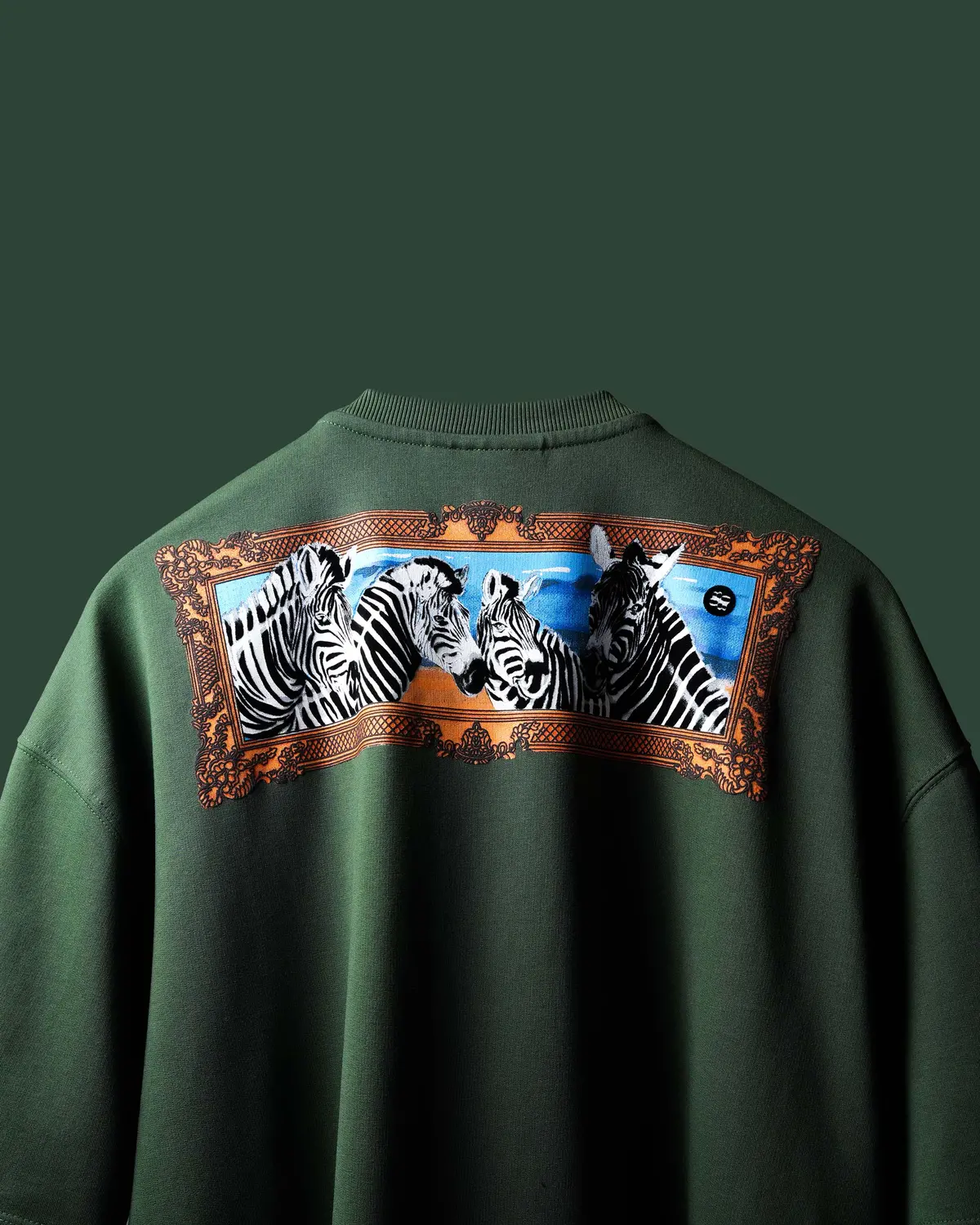 Bottle Green Striper Society T-Shirt 1