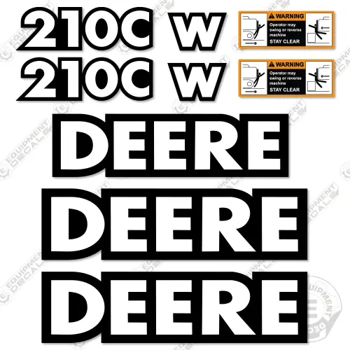 Fits Deere 210Cw Decal Kit Excavator 1